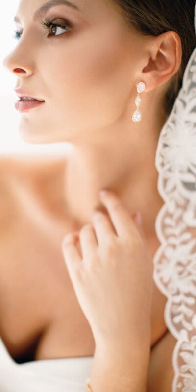 60 Pendintes Earring Vela Silver Novia Blanca 2