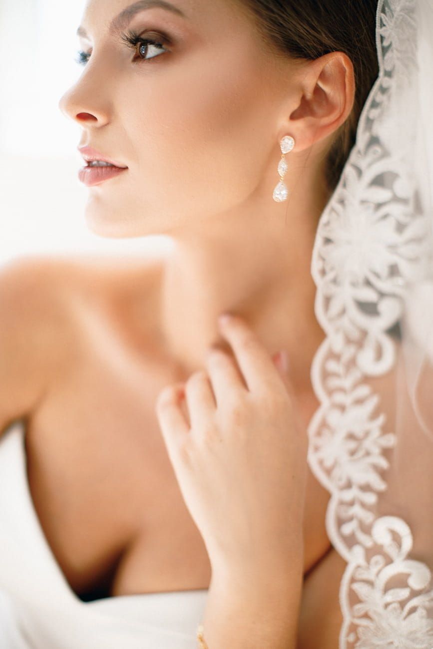 60 Pendintes Earring Vela Silver Novia Blanca 2