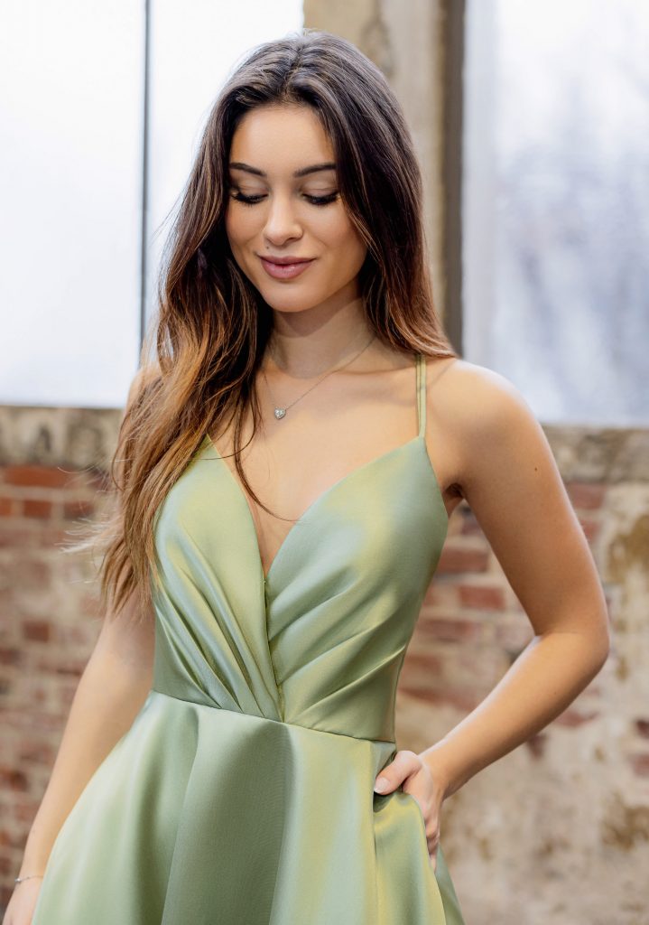 0807 Verde Agua Christian Koehlert vestido de fiesta invitada evening dress 1