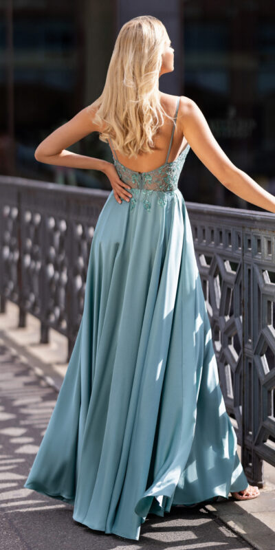 0860 Christian Koehlert evening dress vestido de noche evento fiesta boda