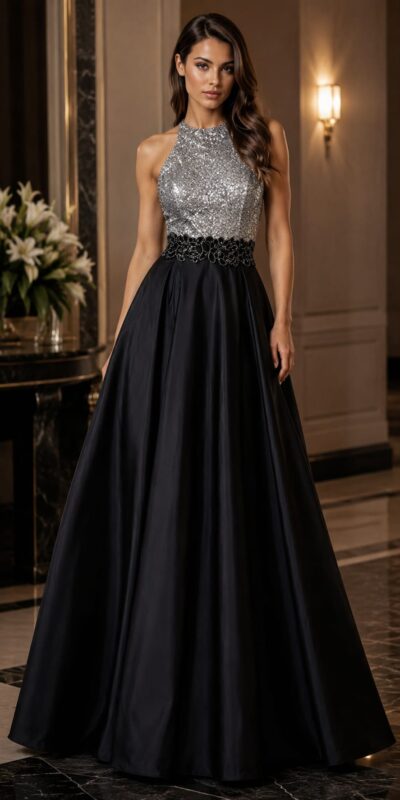 NY2131 Fashon New York evening dress vestido de fista evento invitada 2