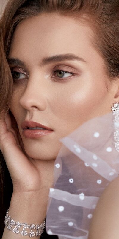 Ambilia Silver Pendientes Novia Blanca 1
