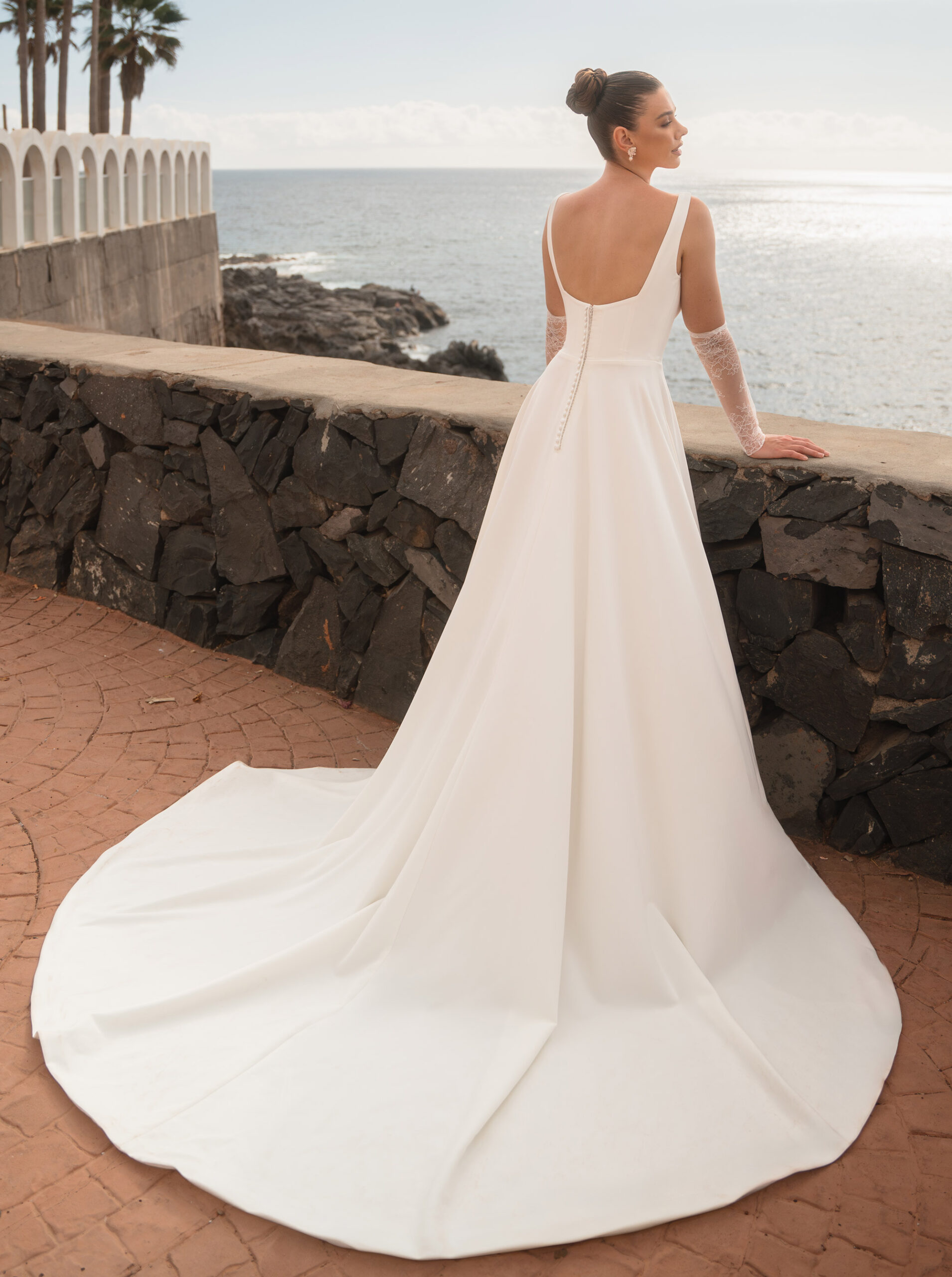 1967 Diane Legrand Pearl wedding dress vestido de novia 2
