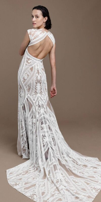 Rue De Saine Rafia wedding dress vestido de novia 3