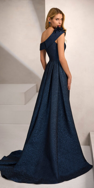 1J89 Marfil Barcelona evening dress vestido de invitada gala fiesta boda 2