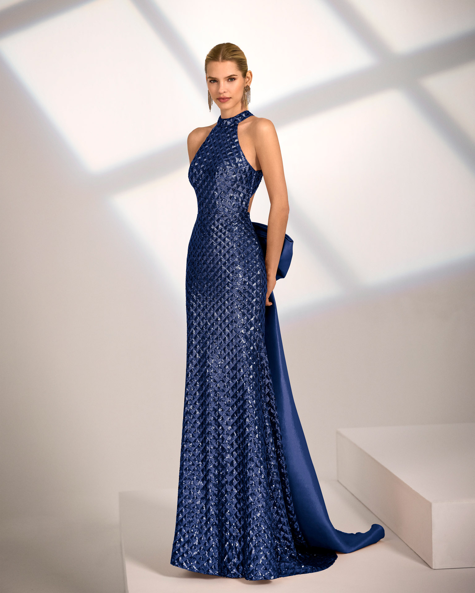 1JB6 Marfil Barcelona evening dress vestido de invitada gala fiesta boda 4