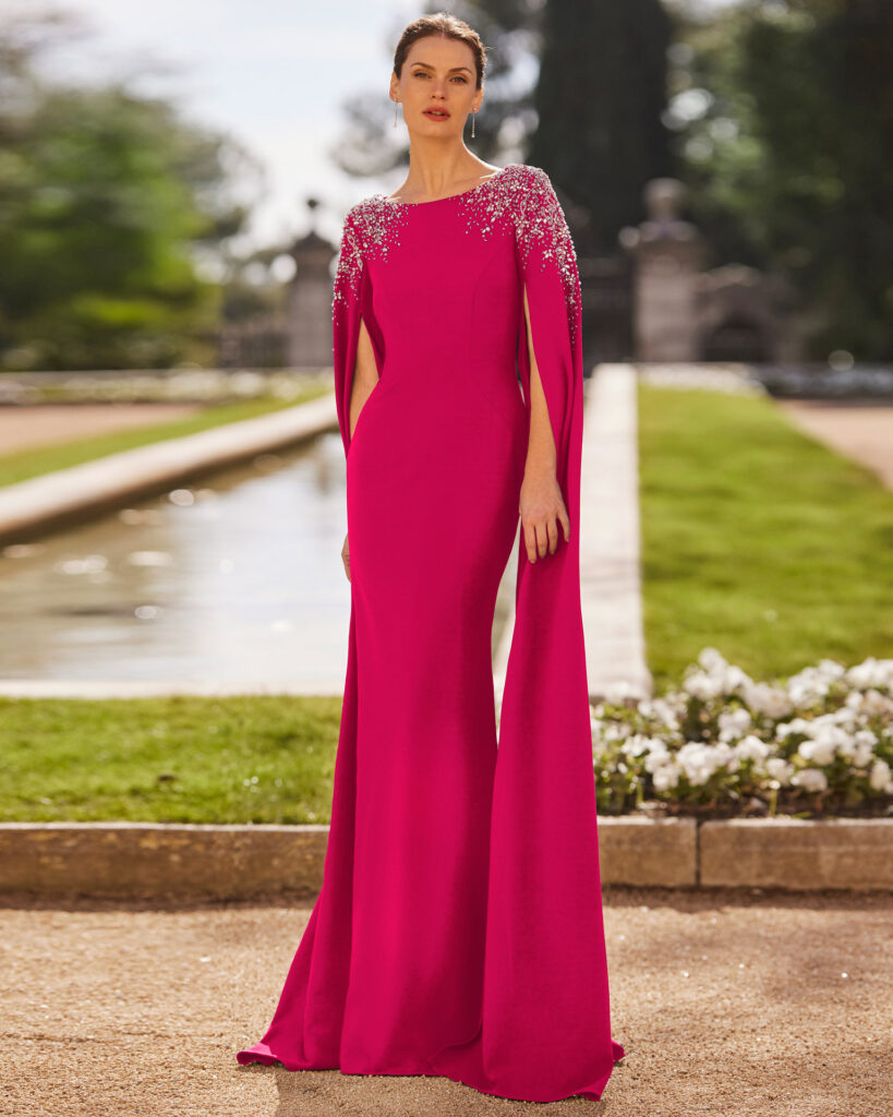 1G11 Marfil Barcelona evening dress vestido de invitada gala fiesta boda 1