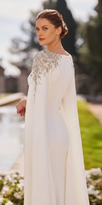 1G11 Marfil Barcelona evening dress vestido de invitada gala fiesta boda 4