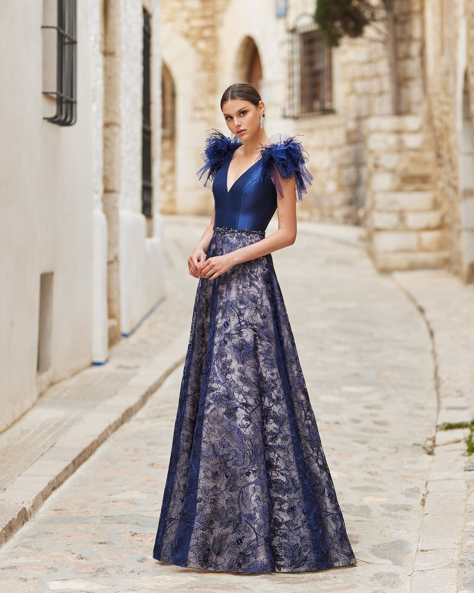 Marfil Bracelona 5J2J9 evening dress vestido de madrina fiesta boda evento gala 1