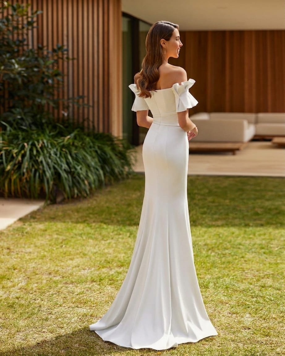 8J15 Marfil Barcelona wedding dress vestido de novia