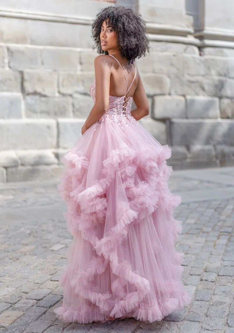 1136 Christian Koehlert evening dress vestido de noche largo fiesta boda