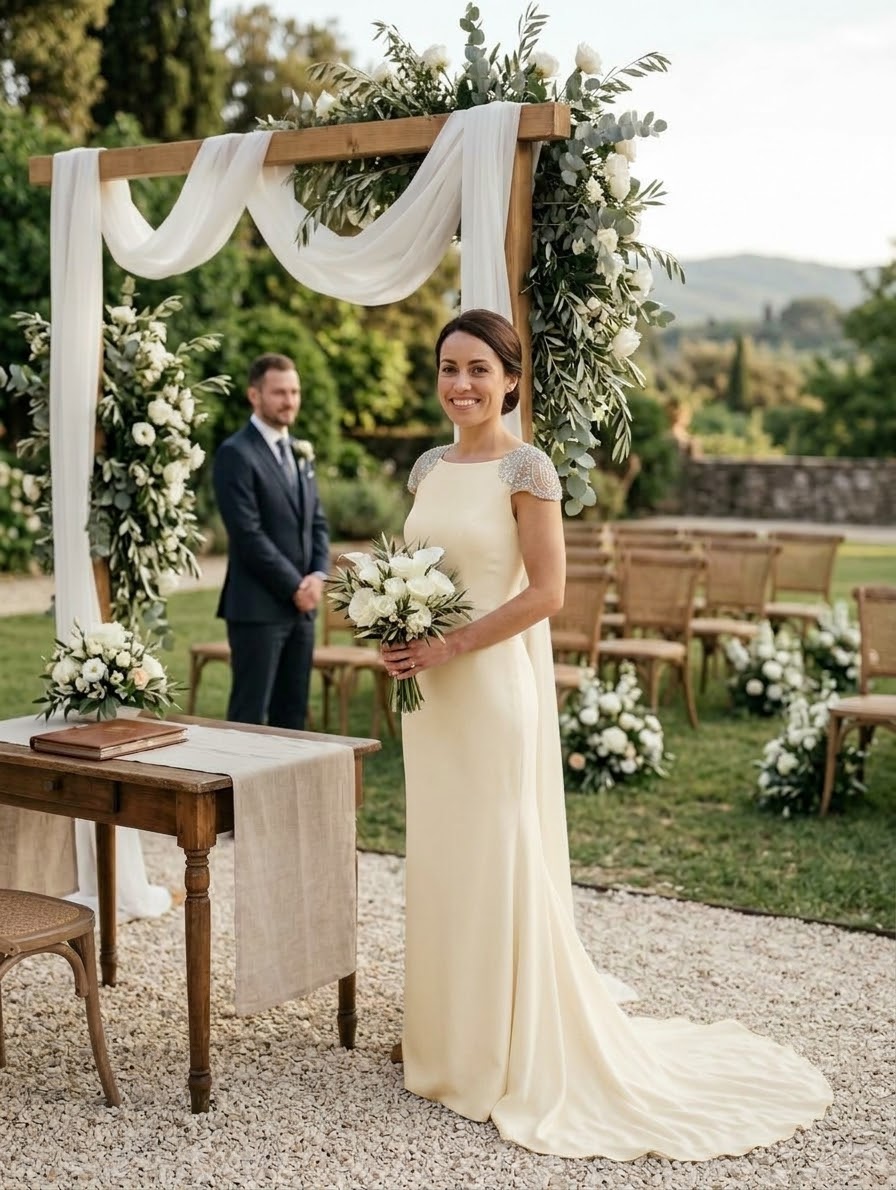 Saboya Rosa Clará wedding dress vestido de novia